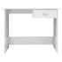 Escritorio de aglomerado blanco brillante 100x50x76