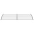 Marquesina para puerta PC gris y transparente 200x75