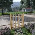 Puerta para valla madera de avellano