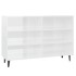 Aparador de madera contrachapada blanco brillo 103,5x35x70