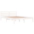 Estructura de cama sin colchón madera de pino blanco 140x200