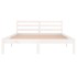 Estructura de cama sin colchón madera de pino blanco 140x200