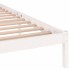 Estructura de cama sin colchón madera de pino blanco 140x200
