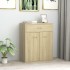 Aparador de madera contrachapada color roble Sonoma 60x30x75
