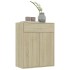 Aparador de madera contrachapada color roble Sonoma 60x30x75