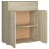 Aparador de madera contrachapada color roble Sonoma 60x30x75