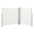 Toldo lateral retráctil color crema 120x600
