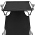 Tumbona plegable con toldo de aluminio