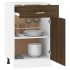 Armario bajo de cocina madera ingeniería marrón