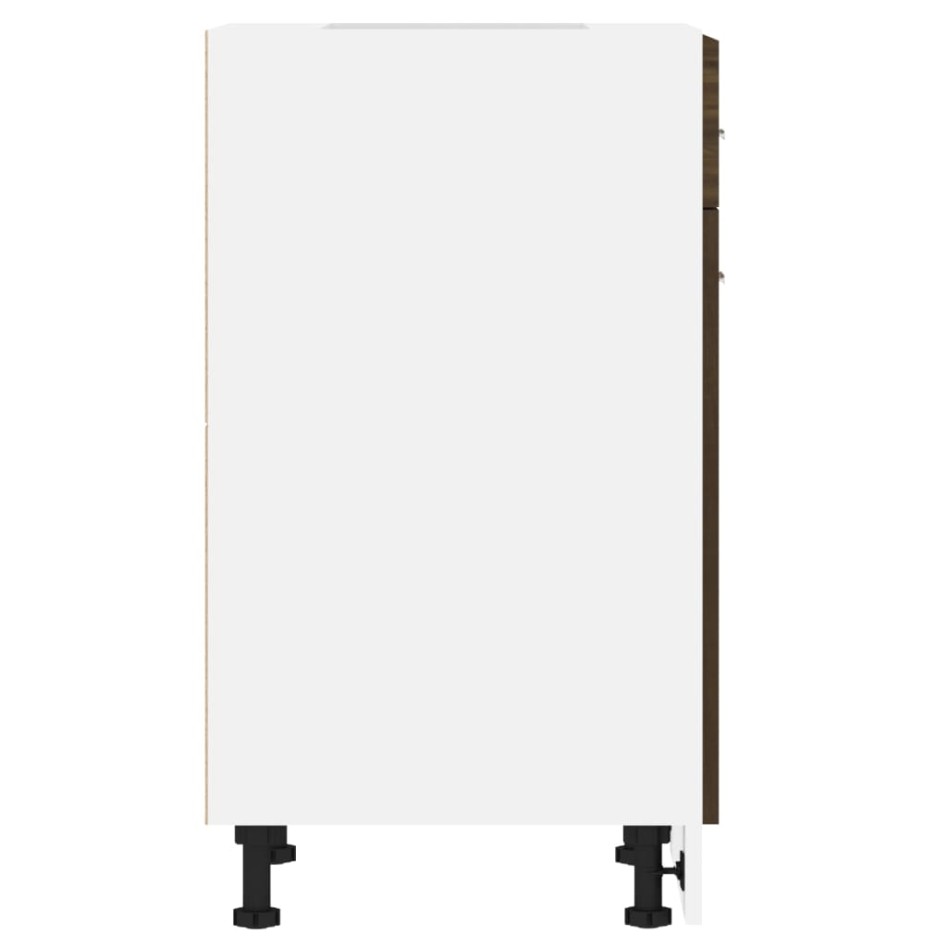 Armario bajo de cocina madera ingeniería marrón