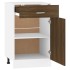 Armario bajo de cocina madera ingeniería marrón