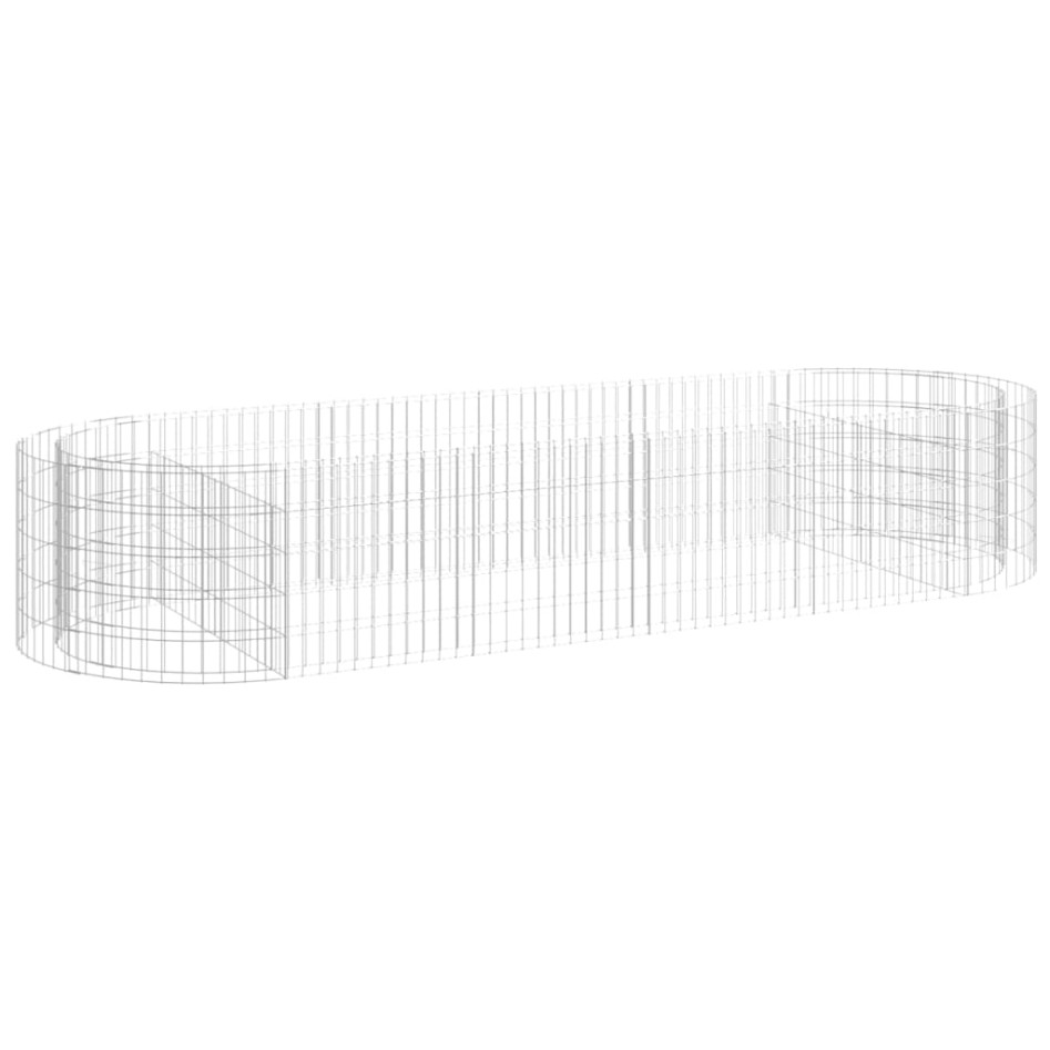 Arriate de gaviones de hierro galvanizado 300x100x50