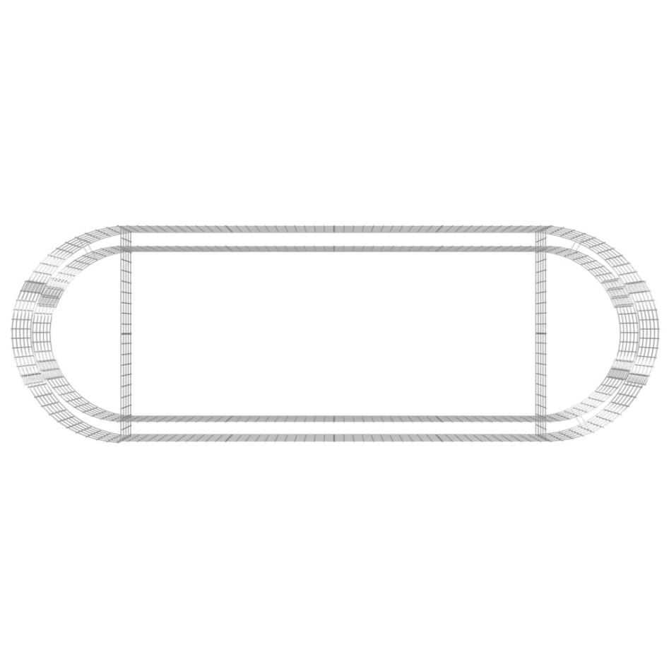 Arriate de gaviones de hierro galvanizado 300x100x50