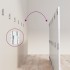 Cabecero cama madera contrachapada blanco brillo 200x1,5x80