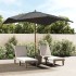 Sombrilla jardín poste de madera gris antracita 300x300x273