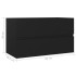 Mueble de lavabo madera de ingeniería negro 80x38,5x45