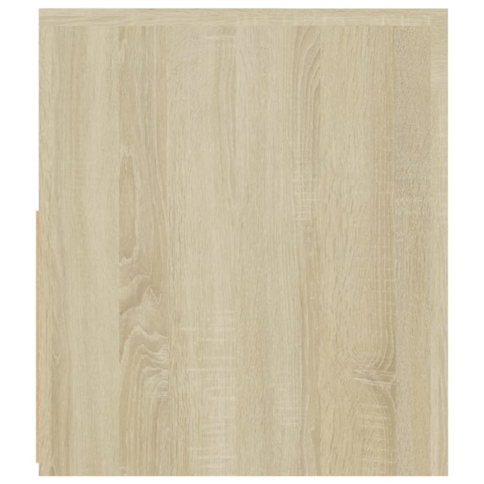 Mueble de TV con luces LED roble Sonoma 120x35x40