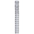 Valla de jardín de acero galvanizado plateado 50x1,6