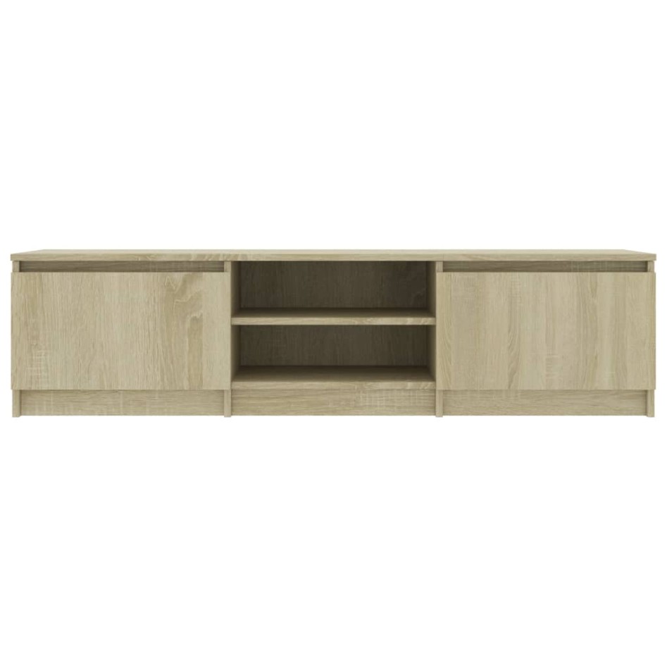 Mueble TV madera contrachapada color roble Sonoma