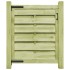 Puerta de jardín madera de pino impregnada verde 100x100