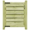 Puerta de jardín madera de pino impregnada verde 100x100 cm