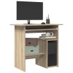 Escritorio madera contrachapada color roble Sonoma 80x45x74 cm