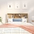 Mueble cabecero color roble Sonoma 120x19x103,5