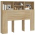Mueble cabecero color roble Sonoma 120x19x103,5