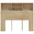 Mueble cabecero color roble Sonoma 120x19x103,5
