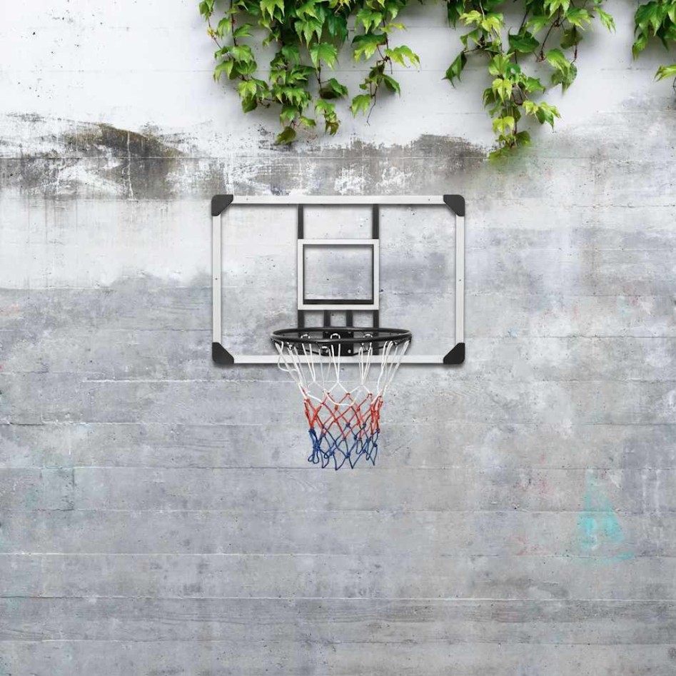Tablero de baloncesto policarbonato transparente 90x60x2,5