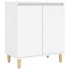 Aparador con patas madera contrachapada blanco 60x35x70