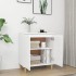 Aparador con patas madera contrachapada blanco 60x35x70