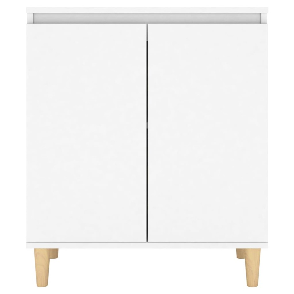 Aparador con patas madera contrachapada blanco 60x35x70