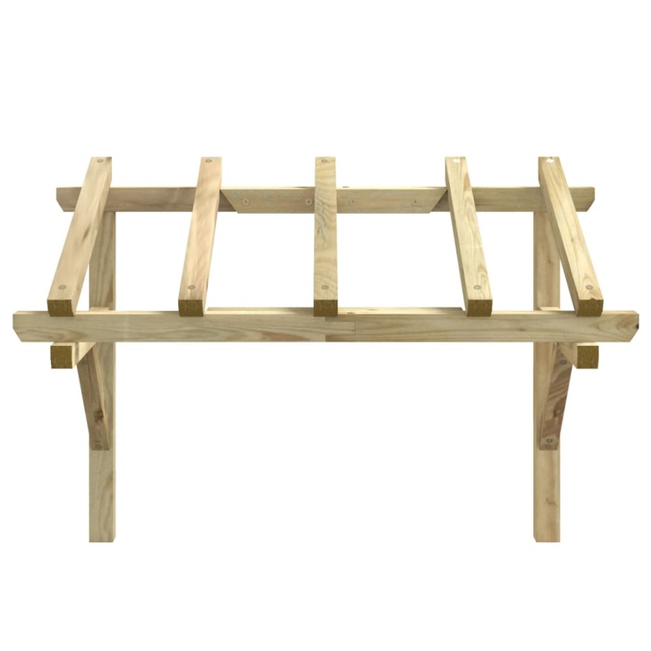 Pérgola de puerta madera maciza de pino 150x100x100