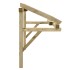 Pérgola de puerta madera maciza de pino 150x100x100