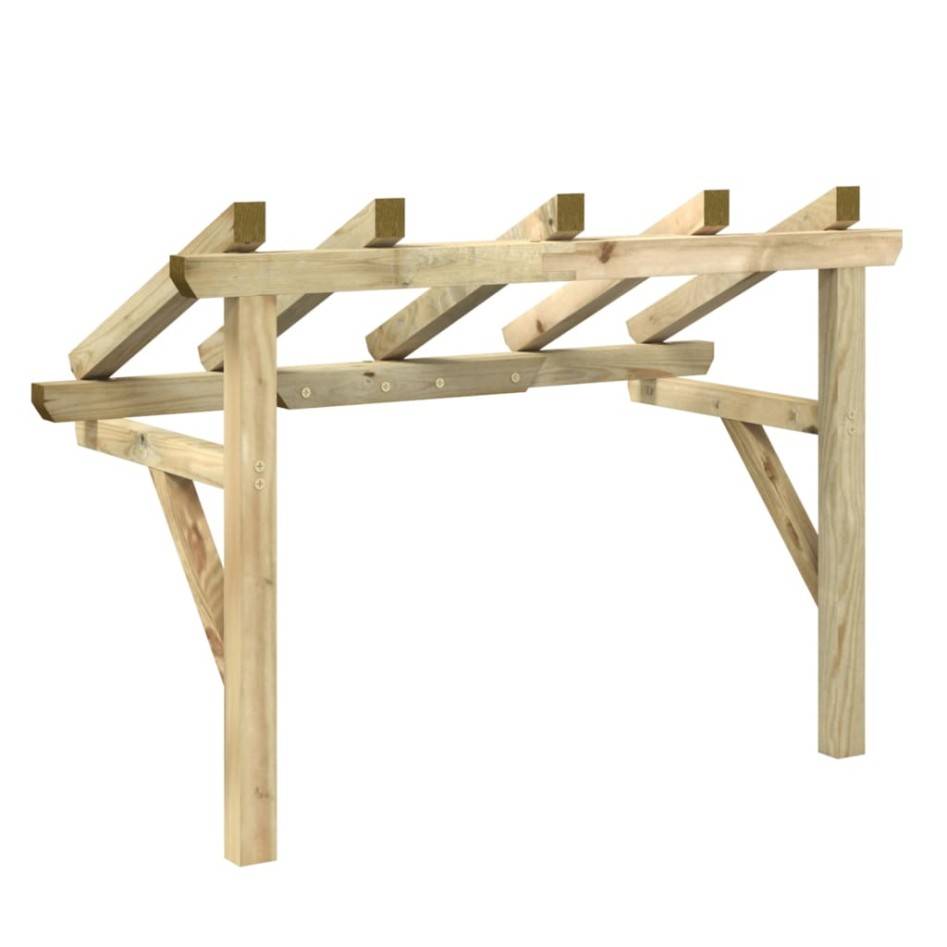 Pérgola de puerta madera maciza de pino 150x100x100