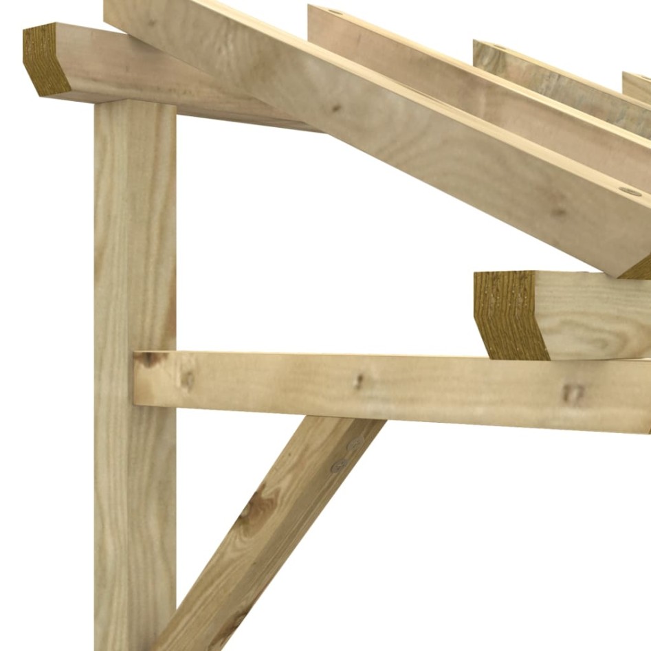 Pérgola de puerta madera maciza de pino 150x100x100