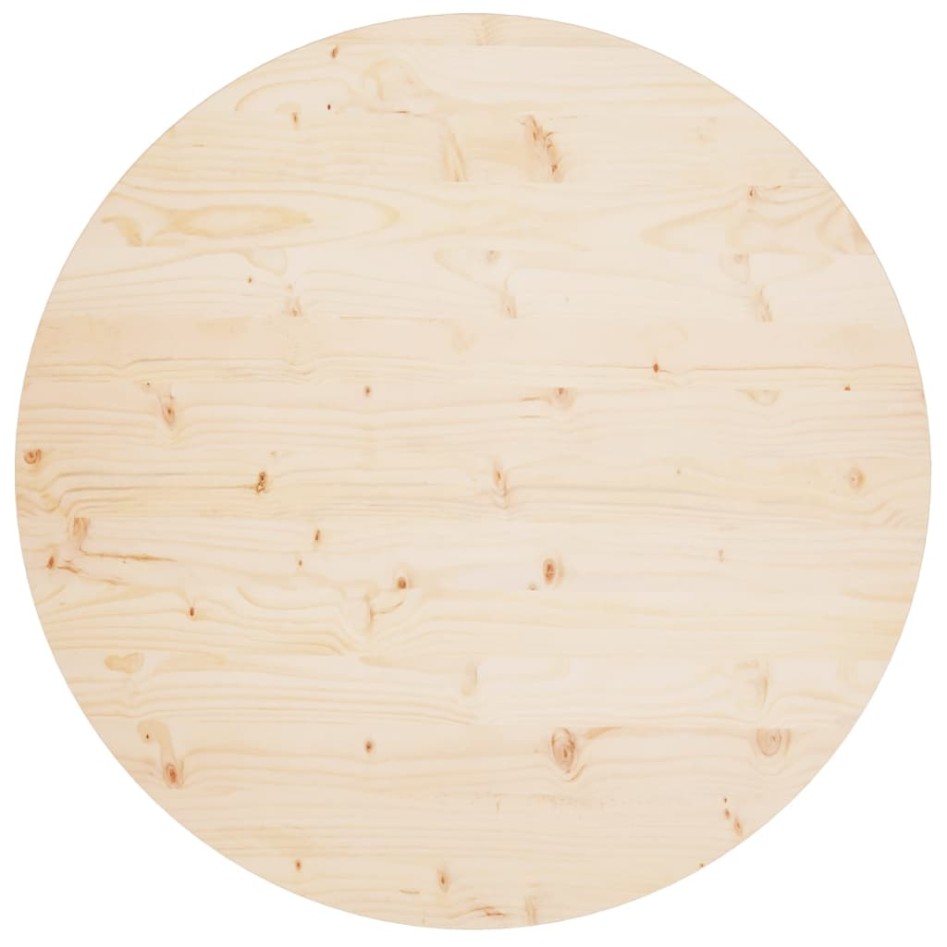 Superficie de mesa madera maciza de pino Ø90x2,5