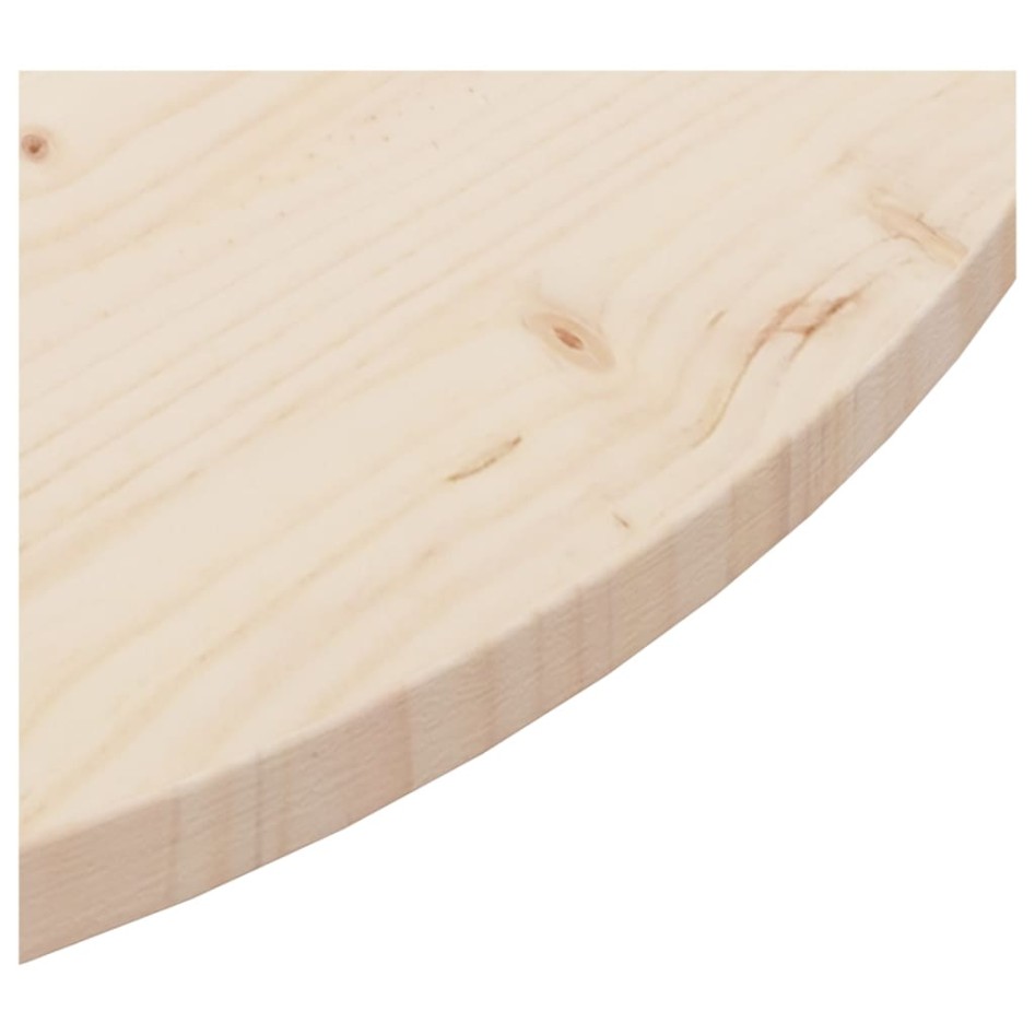 Superficie de mesa madera maciza de pino Ø90x2,5