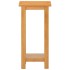 Mesa auxiliar de madera maciza de roble 27x24x55