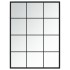 Espejo de pared metal negro 80x60