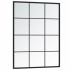 Espejo de pared metal negro 80x60