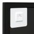 Espejo de pared metal negro 80x60