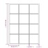 Espejo de pared metal negro 80x60