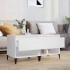 Mesitas de noche 2 uds madera contrachapada blanco 50x46x50