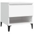 Mesitas de noche 2 uds madera contrachapada blanco 50x46x50