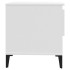 Mesitas de noche 2 uds madera contrachapada blanco 50x46x50