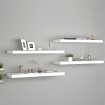 Estantes flotantes de pared 4 uds MDF blanco 80x23,5x3,8 cm