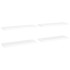 Estantes flotantes de pared 4 uds MDF blanco 80x23,5x3,8