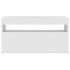Mueble de TV con luces LED blanco brillante 75x35x40